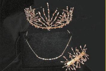 AUTUMN inspired Tiara, Necklace & Hair Slide