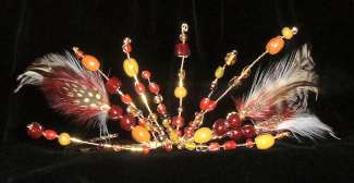 Cranberry hair decoration